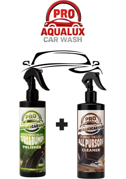 Proaqualuxcarwash Lastik ve Tampon Parlatıcı - Çok Amaçlı Temizleyici