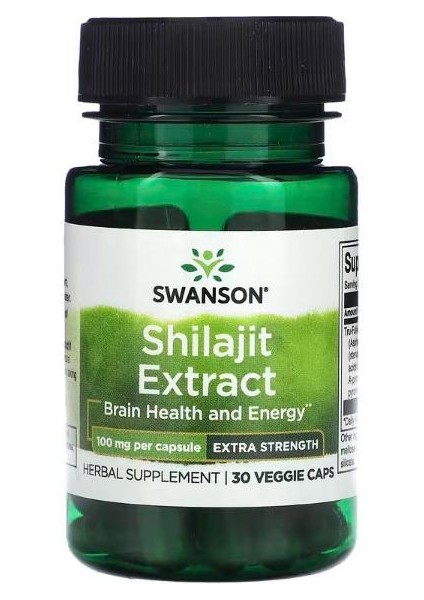 , Shilajit Extract, Standardized, 400 Mg, 30 Veggie Capsules