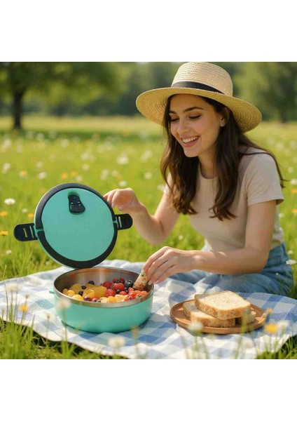 Beslenme ve Yiyecek Taşıma Kabı Vakumlu Sızdırmaz Kapak Paslanmaz Çelik Iç Kaplama modelleri