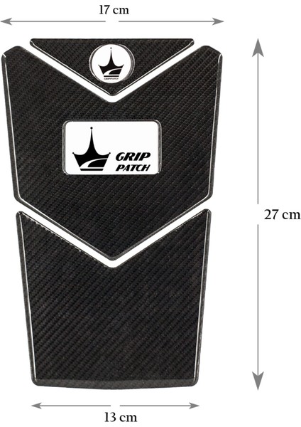 Bmw Gs R1250 2021 ile Uyumlu Kaydırmaz 6d Karbon Tank Pad GC14 modelleri