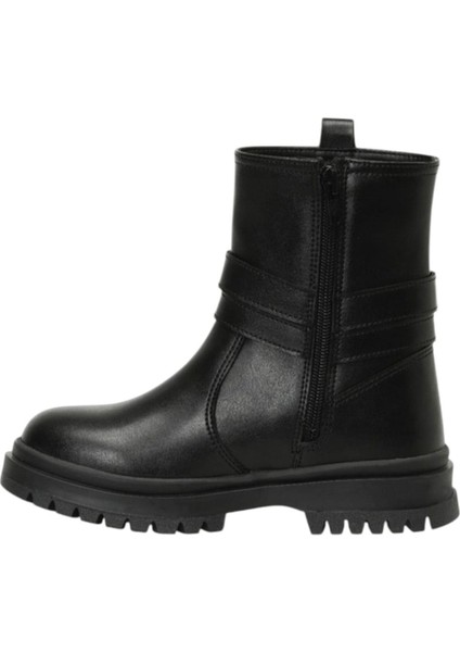 Puspe F4PR Siyah Kız Çocuk Biker Bot Termo Taban