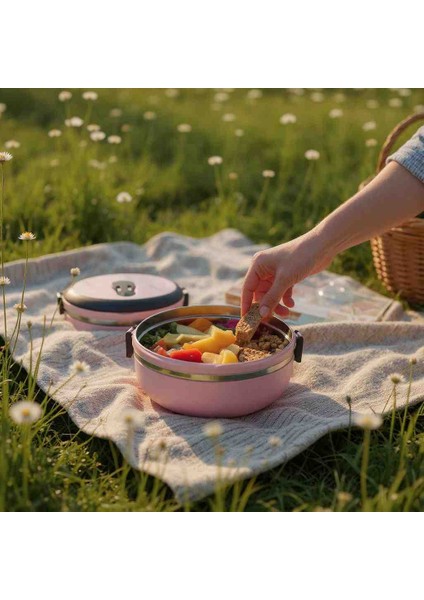 Beslenme ve Yiyecek Taşıma Kabı Vakumlu Sızdırmaz Kapak Paslanmaz Çelik Iç Kaplama modelleri