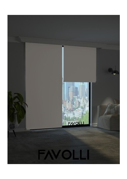 Beyaz Blackout Stor Perde Işık Geçirmez Düz Desenli 200x260 cm fiyatları