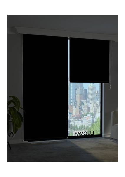 Siyah Karartma Blackout Stor Perde Metal Ithal Kasa Işık Geçirmez