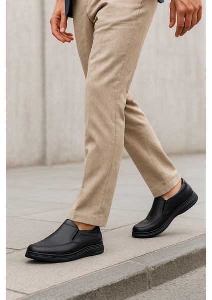 GR0373 Hakiki Deri Hafif Poli Taban Rahat Günlük Ayak Sağlığına Uygun Erkek Ayakkabı