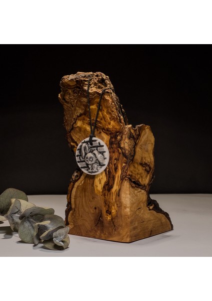 Tavşan Figürlü Seramik Kolye – Stres ve Denge Kolyesi fiyatları