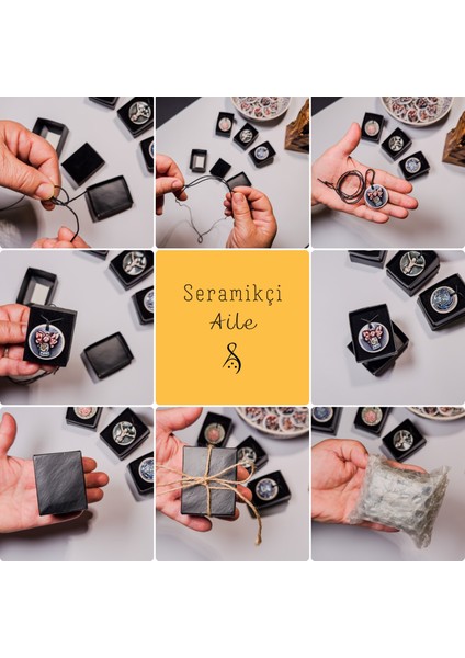 Galata Kulesi ve Lale Desenli Seramik Kolye – Stres ve Denge Kolyesi indirimleri