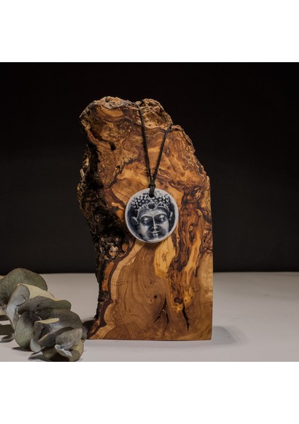 Buda Figürlü Seramik Kolye – Stres ve Denge Kolyesi