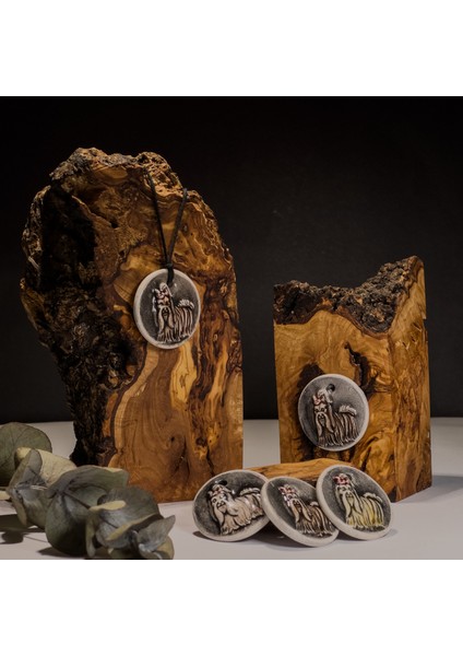 Shih Tzu Köpek Figürlü Seramik Kolye – Stres ve Denge Kolyesi indirimleri