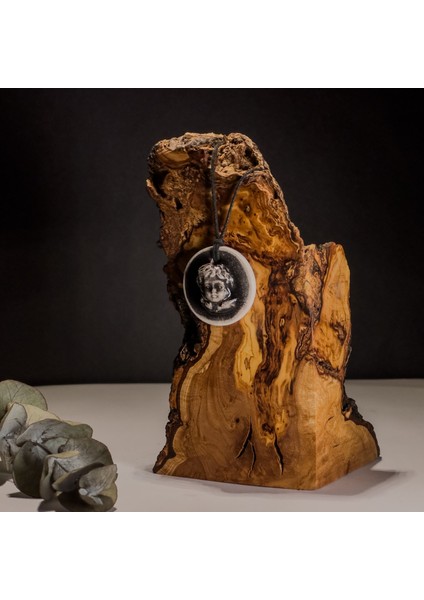 Barok Melek Yüzlü Seramik Kolye – Stres ve Denge Kolyesi modelleri