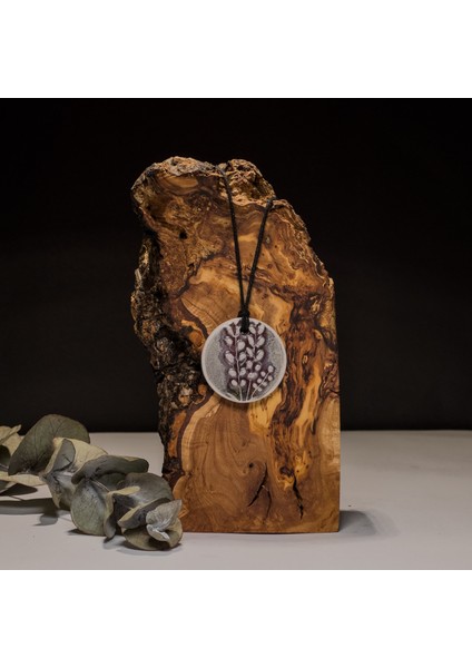 Lavanta Seramik Kolye – Stres ve Denge Kolyesi