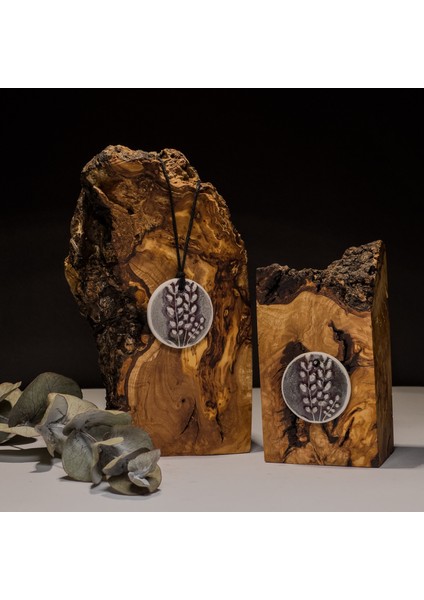 Lavanta Seramik Kolye – Stres ve Denge Kolyesi fırsatları