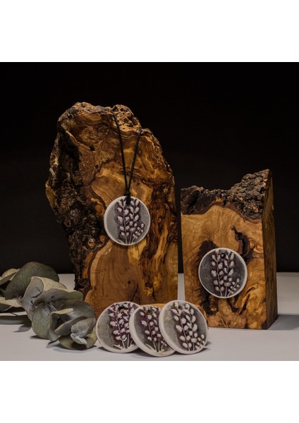 Lavanta Seramik Kolye – Stres ve Denge Kolyesi indirimleri