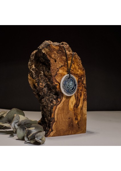 Mavi Gül Seramik Kolye – Stres ve Denge Kolyesi fiyatları