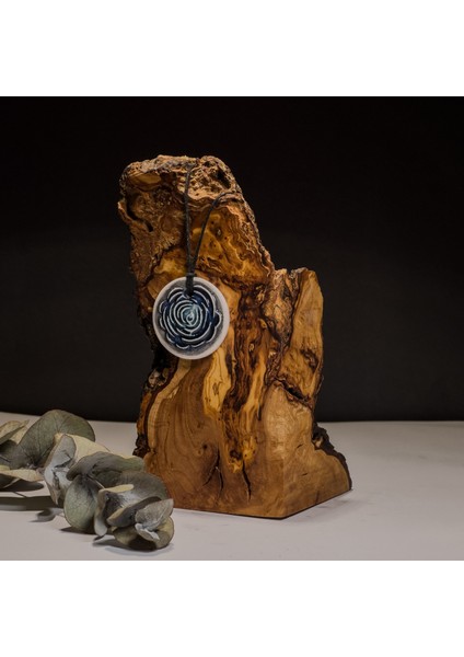 Mavi Gül Seramik Kolye – Stres ve Denge Kolyesi modelleri