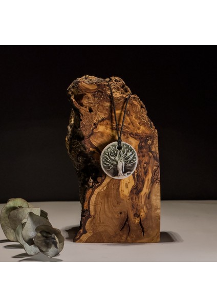 Hayat Ağacı Seramik Kolye – Stres ve Denge Kolyesi