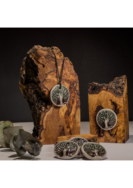 Hayat Ağacı Seramik Kolye – Stres ve Denge Kolyesi indirimleri