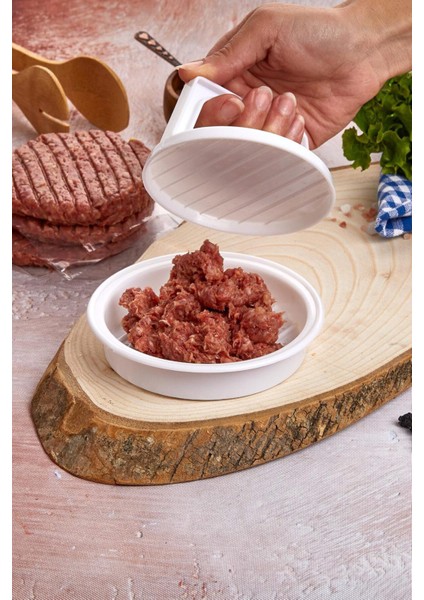 Hamburger ve Köfte Kalıbı Köfte Presi Şekillendirici Burger Press Pratik Köfte Yapma Aparatı