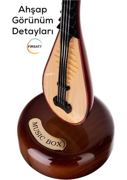 3 Model Dekoratif 360° Dönen Hareketli Keman Müzik Kutusu Sevgili Çocuklara Doğum Günü Ev Ofis Hediye