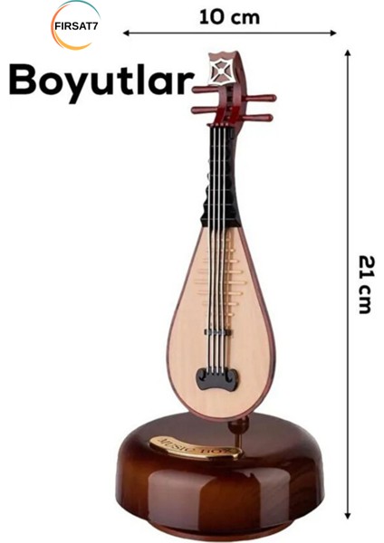 3 Model Dekoratif 360° Dönen Hareketli Keman Müzik Kutusu Sevgili Çocuklara Doğum Günü Ev Ofis Hediye