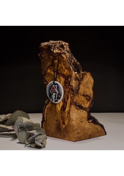 Kuş Evi Desenli Seramik Kolye – Stres ve Denge Kolyesi modelleri