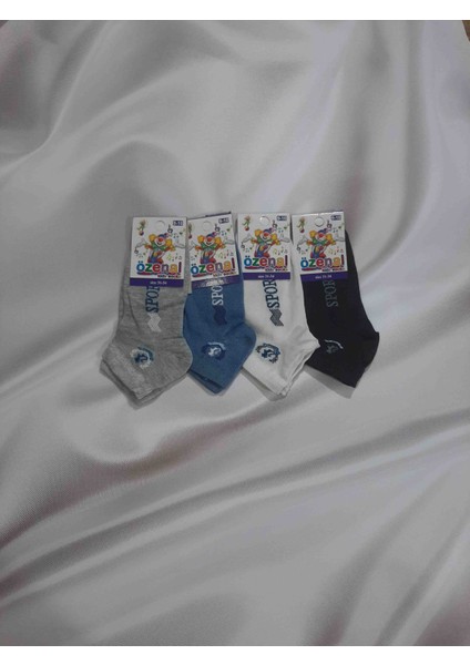 Erkek Çocuk Desenli Yazılı Düz Renk %90 Cotton Rahat Patik Çorap fiyatları