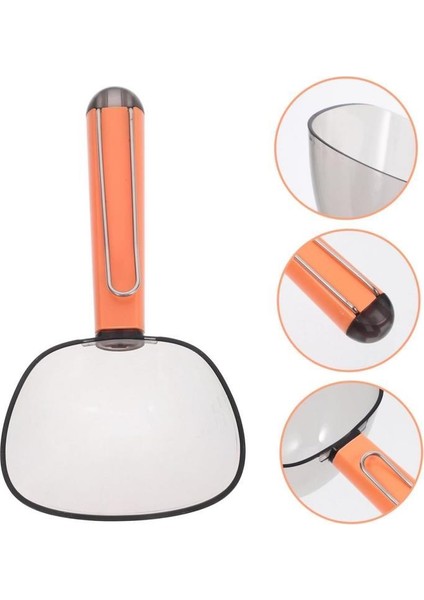 Klipsli Kedi Köpek Mama Kepçesi 180 ml Ölçekli Erzak Bakliyat Un Baharat Kahve Ölçü Kaşığı Küreği fırsatları