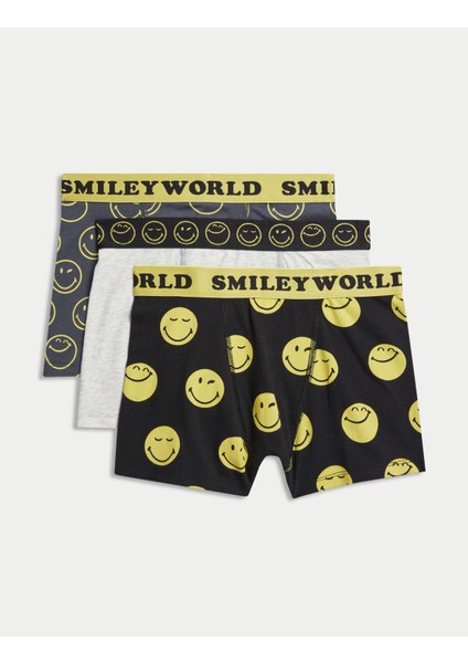 3'lü SmileyWorld™ Trunk Külot Seti (5-16 Yaş)