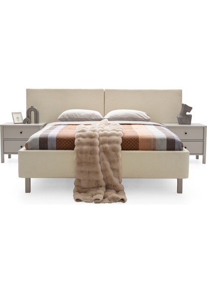 Folt Beige 4 Kapılı Yatak Odası Takımı