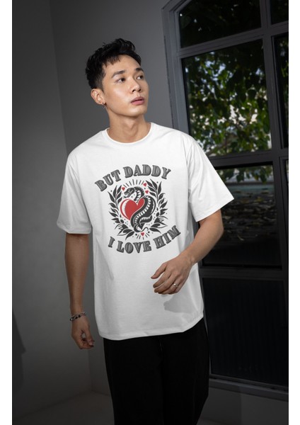 Unisex But Daddy I Love Him Baskılı Tişört, Oversize Taylor Swift Temalı T-Shirt fiyatları