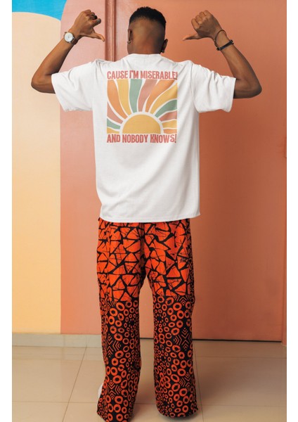 Unisex Cause I'm Miserable! Sırt Baskılı Tişört, Oversize Taylor Swift Temalı Bisiklet Yaka T-Shirt modelleri