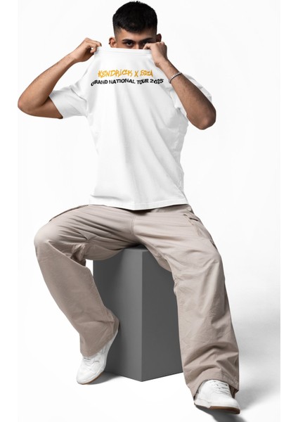 Unisex Kendrick x Sza Sırt Baskılı Tişört, Oversize Kendrick Lamar x Sza Temalı T-Shirt fiyatları