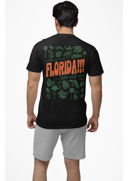 Unisex Florida Sırt Baskılı Tişört, Oversize Taylor Swift Şarkı Temalı T-Shirt modelleri