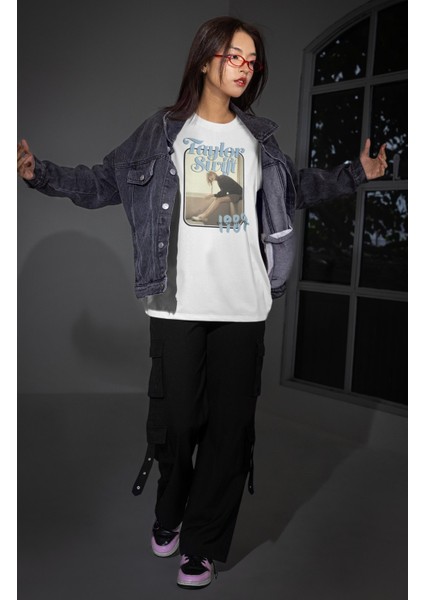 Unisex Taylor Swift 1989 Resim Baskılı Tişört, Oversize Müzik Temalı T-Shirt fiyatları