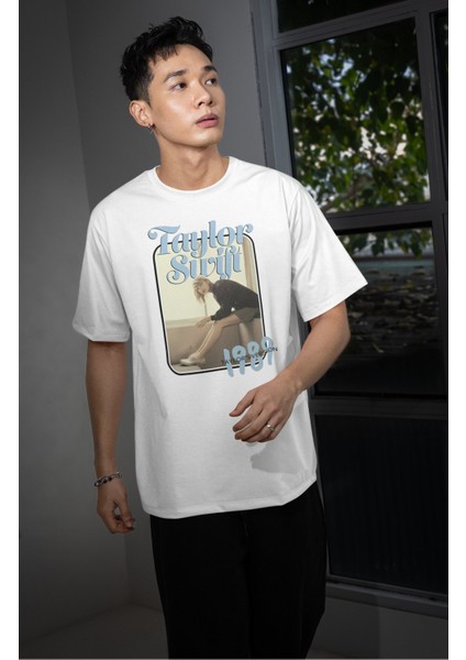 Unisex Taylor Swift 1989 Resim Baskılı Tişört, Oversize Müzik Temalı T-Shirt modelleri