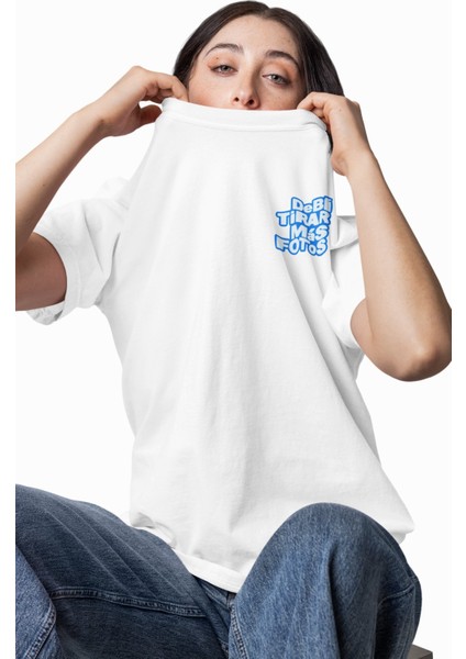 Unisex Debi Tirar Mas Fotos Sırt Baskılı Tişört, Oversize Bad Bunny Temalı Bisiklet Yaka T-Shirt fiyatları