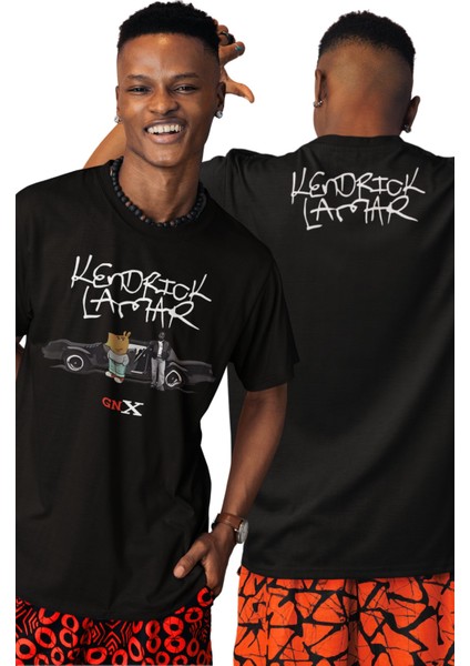 Unisex Gnx Kendrick Lamar Ense Baskılı Tişört, Oversize Kendrick Rap Temalı T-Shirt