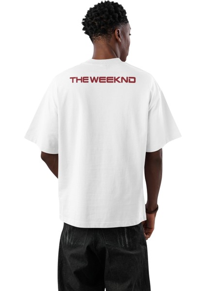 Unisex The Weeknd Ense Baskılı Tişört, Oversize Weeknd Rap Temalı T-Shirt fiyatları