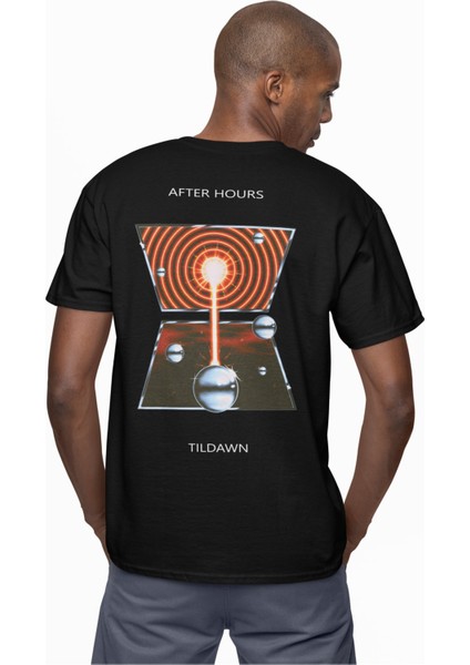 Unisex After Hours Tildawn Sırt Baskılı Tişört, Oversize The Weeknd Temalı Bisiklet Yaka T-Shirt modelleri