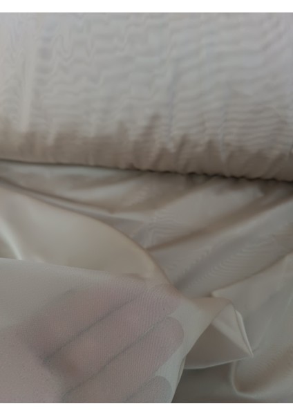 Dökümlü Düz Ipek Tül Perde - Kapuçino Rengi - Pileli Dikim 1x2,5 Pile - İPK711 fırsatları