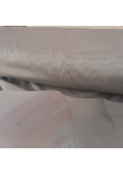 Dökümlü Düz Ipek Tül Perde - Kapuçino Rengi - Pileli Dikim 1x2,5 Pile - İPK711