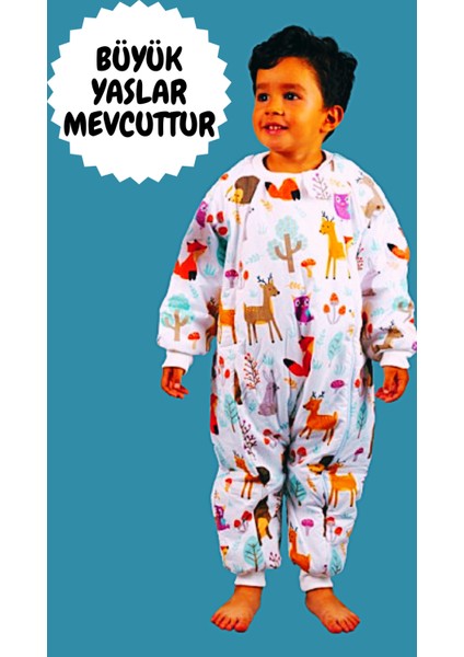 2,5 Tog Kız ve Erkek Çocuk Bebek Kalın Dolgulu Sevimli Hayvanlar Uyku Tulumu modelleri