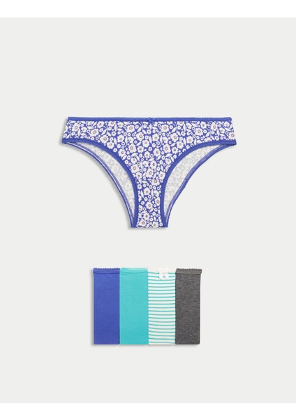 5'li Cotton Lycra® Brazilian Külot Seti