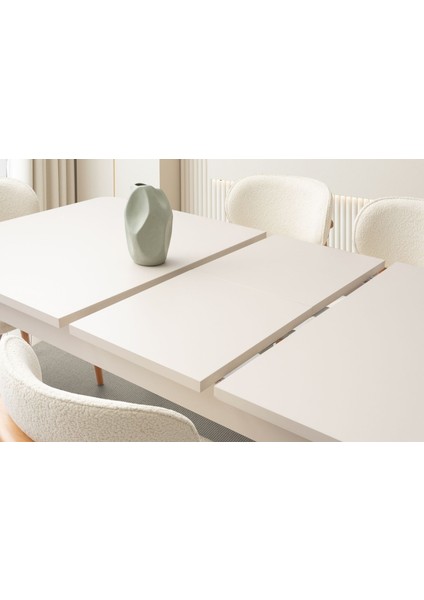 Folt Beige Yemek Odası Takımı