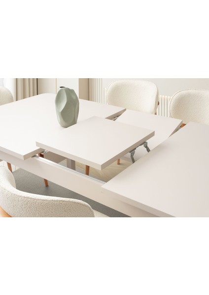 Folt Beige Yemek Odası Takımı