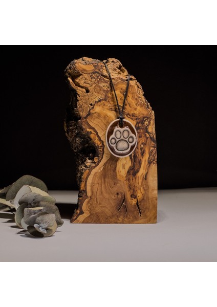 Bir Pati Iz Bıraktın Seramik Kolye – Stres ve Denge Kolyesi