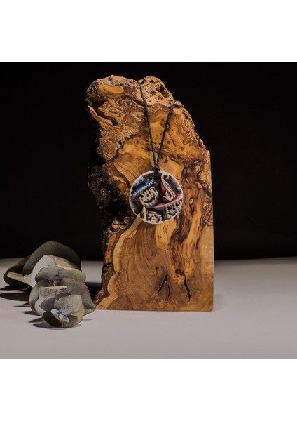 Gece Balkabağı Seramik Kolye – Stres ve Denge Kolyesi