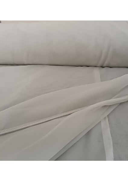 Dökümlü Düz Ipek Tül Perde - Taş Rengi - Pileli Dikim 1x2,5 Pile - 4216 indirimleri