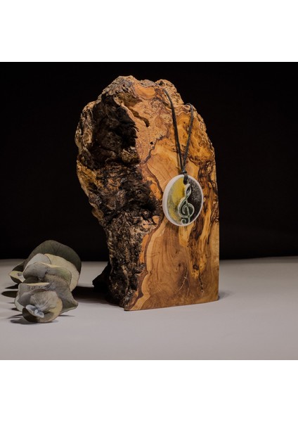 Ruhun Notası Sol Anahtarı Seramik Kolye – Stres ve Denge Kolyesi