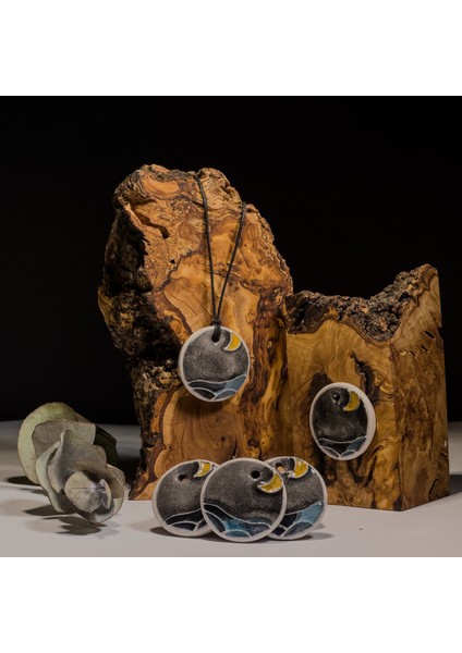 Geceye Yolculuk Seramik Kolye – Stres ve Denge Kolyesi indirimleri